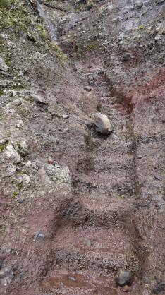 Madère - Escalier taillé dans la roche