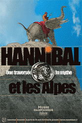 Affiche Exposition Hannibal et les Alpes (Musée Dauphinois)