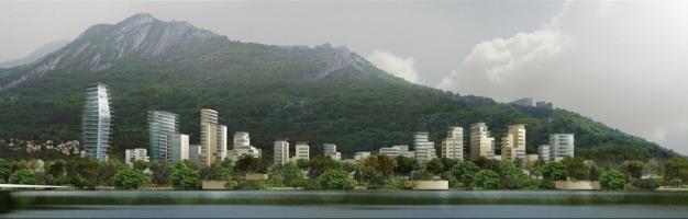 Grenoble Projet Esplanade vu de la presqu'île