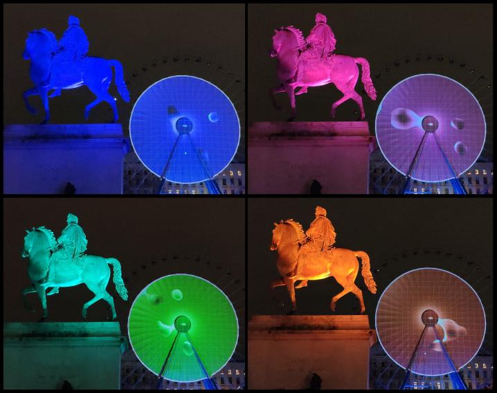 Lyon - Fête des Lumières 2018 - Louis XIV en a vu de toutes les couleurs